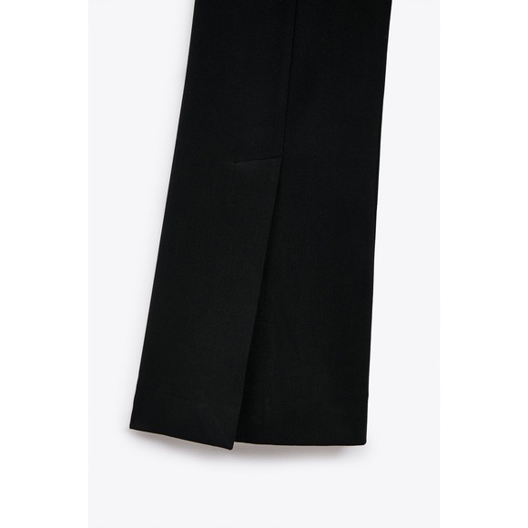 Zara NWT Black Pants with Vented Back Hem XL - Picture 12 of 14